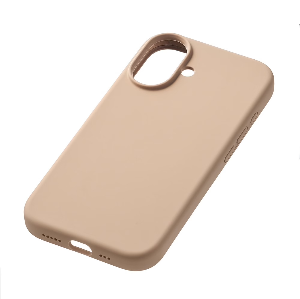 Чехол защитный uBear Touch Mag Case iPhone 16,силикон,софт-тач, латте